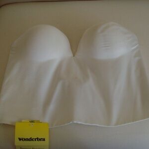 Wonderbra White Backless Strapless Longline Bra 38C NEW